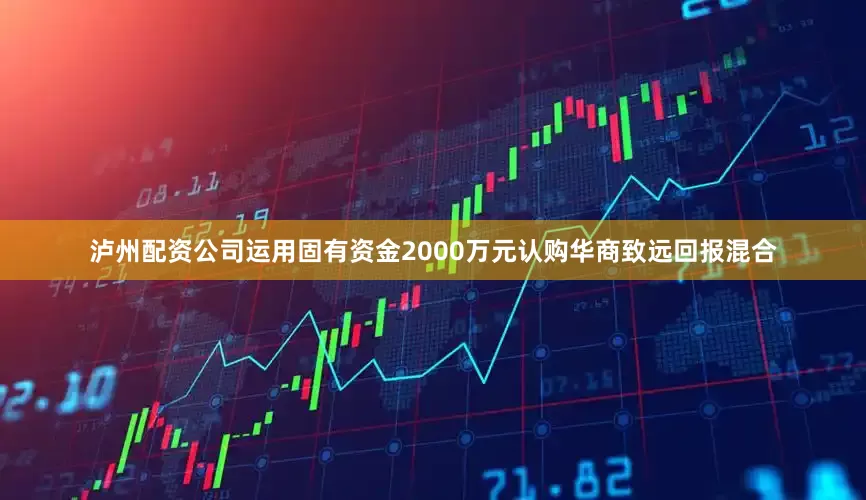 泸州配资公司运用固有资金2000万元认购华商致远回报混合